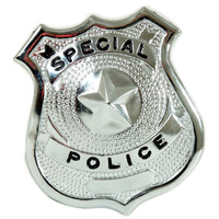 Silver Special Police Badge - Metal