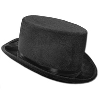Velvet Top Hat - Black