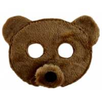 Plush Animal Mask - Bear