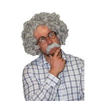 Deluxe Professor Wig w/ Latex forehead and Moustache