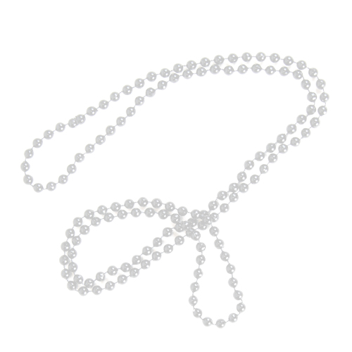 White Pearl Flapper Beads