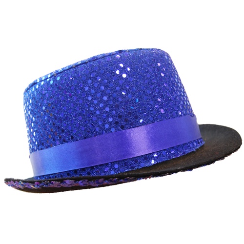 Top Hat - Sequin Blue