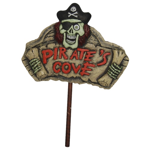 Light Up Sign w/Stake - Pirates Cove