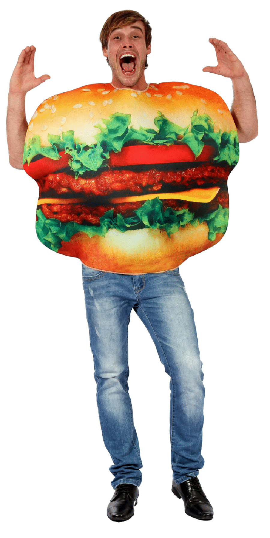 Burger Man Costume - Adult