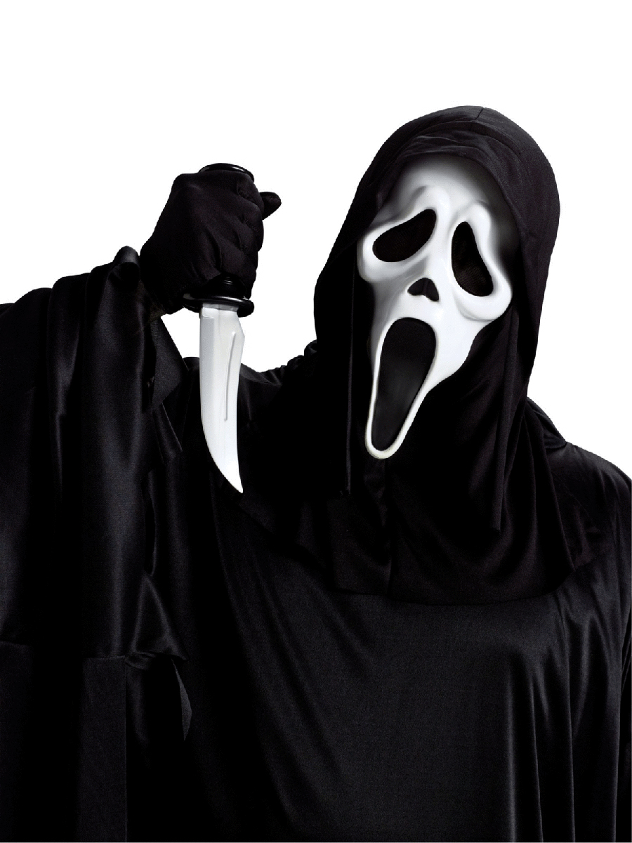 Scream Ghost Face Mask &amp; Knife Set