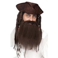 Crimped Pirate Beard - Brown