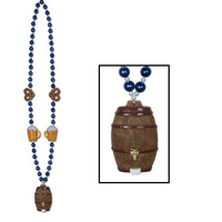 Oktoberfest Beads w/Keg Medallion