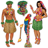 Hula Girl & Polynesian Guy Props