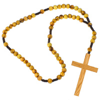 Nun Beads w/ Cross Wooden