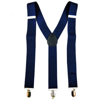 Stretch Braces/Suspenders - Navy Blue