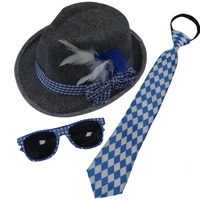 Oktoberfest Set - Glasses, Tie & Hat