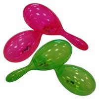 Maracas Pair - Pink & Green