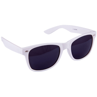 80's wayfarer Glasses - White