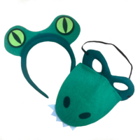 Animal Headband & Mask Set - Alligator