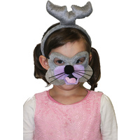 Animal Headband Mask Sets - Seal Grey