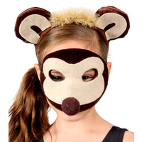 Animal Headband & Mask Set - Monkey