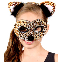 Animal Headband & Mask Set - Leopard