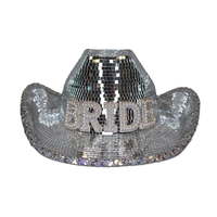 BRIDE - Disco Ball Cowboy Hat Full Mirrored Super Deluxe