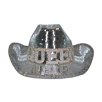 QUEEN - Disco Ball Cowboy Hat Full Mirrored Super Deluxe
