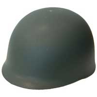 Deluxe Plastic Soldier Hat - Adult