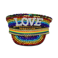 Festival Hat Pride Rainbow - w/ 'LOVE' letters.
