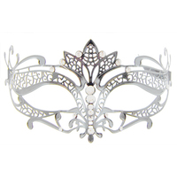 Metal Masquerade Mask - Silver 