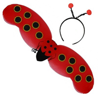 Lady Bug Wings w/Headband