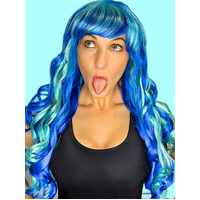STARRY WIG - Long Luxe Curl Blue