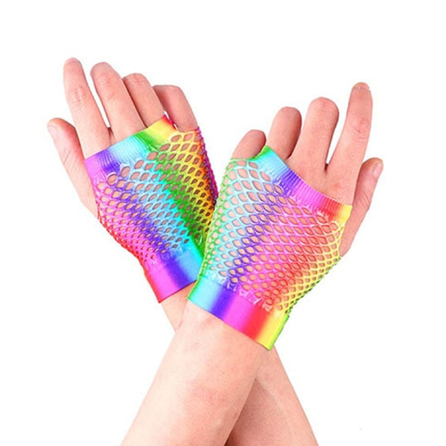 Fishnet Glove - Rainbow image
