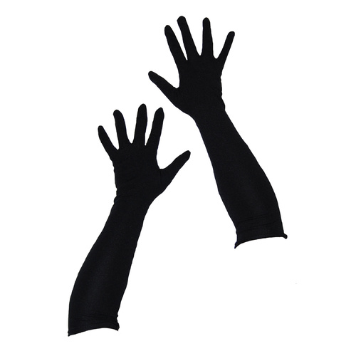 Nylon Gloves 45cm - Black