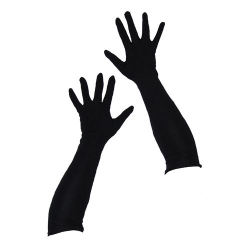 Nylon Gloves 45cm - Black image