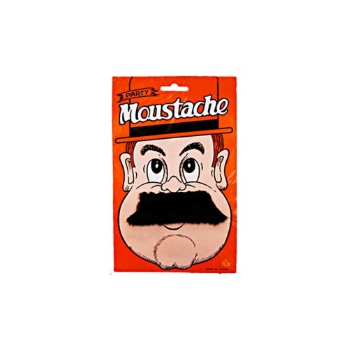 Moustache Short Straight - Black image