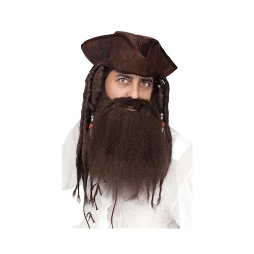 Crimped Pirate Beard - Brown image