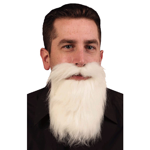 Beard & Mustache - White image