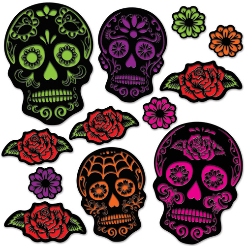 Day Of The Dead Sugar Skull Cutouts image
