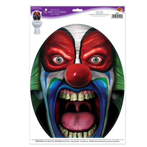 Under The Lid Scary Clown Peel n' Place image