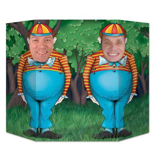 Alice In Wonderland Tweddle Dum & Tweddle Dee Photo Prop image