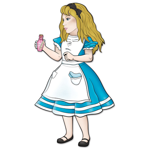  Alice In Wonderland Jointed Cutout Prop 