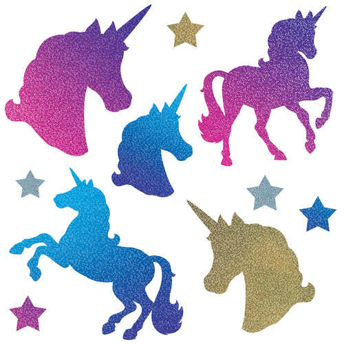 Cutouts Unicorns Holographic Assorted Designs 