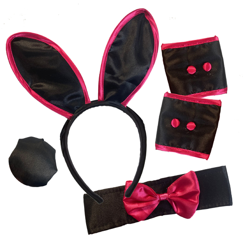 Playboy Bunny Set - Ears, Cuffs, Collar &amp; Tail