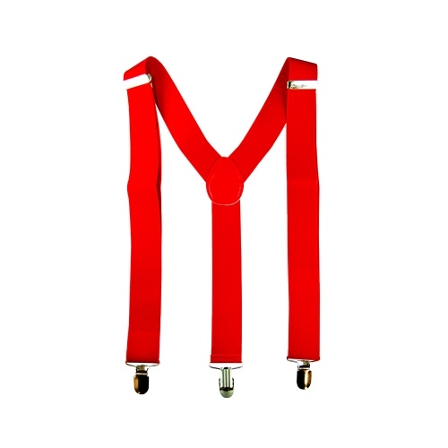 Stretch Braces/Suspenders - Red