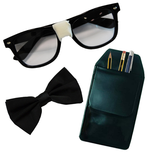 Nerd Set - Glasses, Bow Tie & Pen Holder image