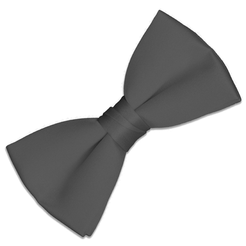 Satin Bow Tie - Black image