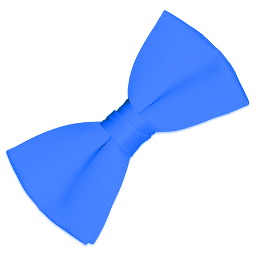 Satin Bow Tie - Blue image