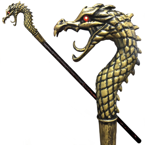 Gold Dragon Staff GOT Style - 45" image