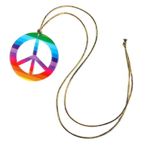 Hippie Rainbow Peace Sign image