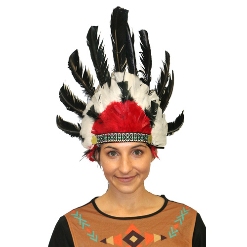 Indian Headdress - Black image