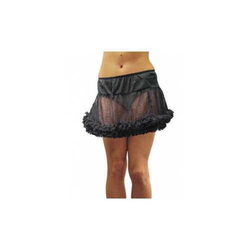 Adult Tulle Petticoat Skirt - Black image