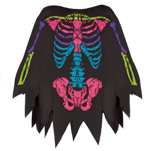 Skeleton Poncho - Colour Skeleton image