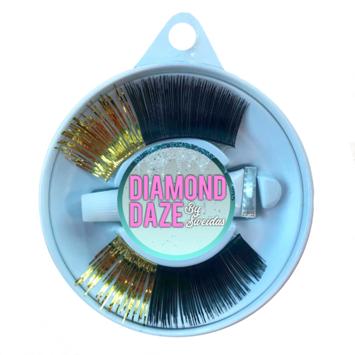 Two Tone Lashes - Black w/Gold
